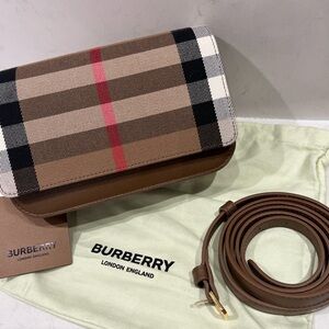 Burberry 'Madison' Leather Shoulder Bag Earth - LL MADISON MX GBH